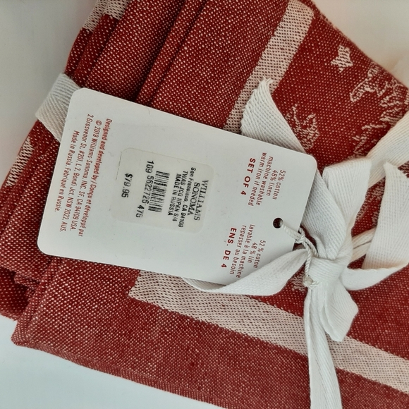 *Williams Sonoma Twas The Night Jacquard Napkins (4 napkins) - Picture 13 of 15